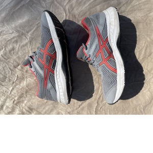 Asics Pink and Gray Athletic Shoes (size 9)